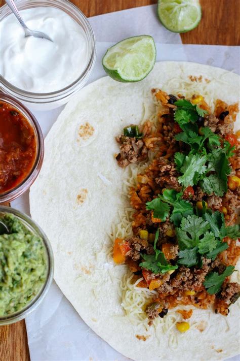 Ground Beef Taco Burritos Feelgoodfoodie