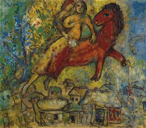 Marc Chagall Les Amoureux De Saint Paul De Vence Circa 1958 Mutualart