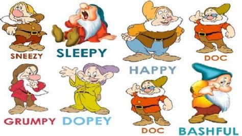 an image of snow white and the seven dwarfs stickers on a sheet that