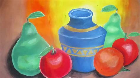 COMO PINTAR CON TEMPERA UNA MANZANA NARANJA PERA JARA Pinturas