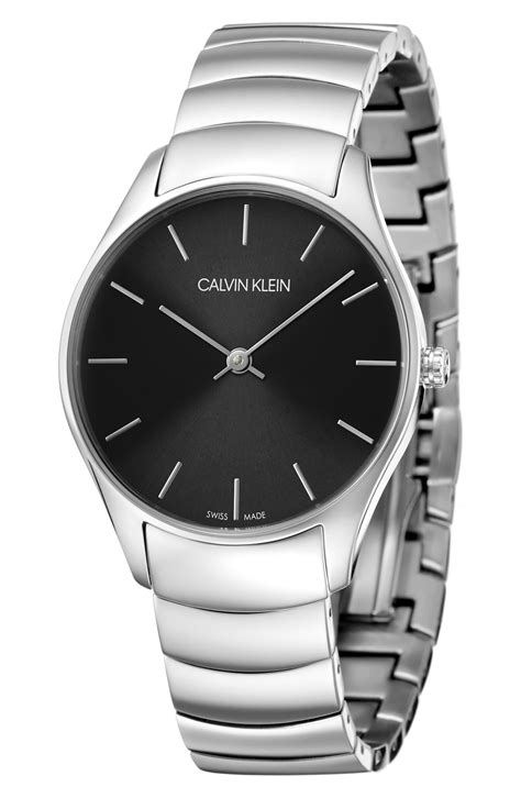 Calvin Klein Watch Ck Classic In Silver Black Silver Metallic For