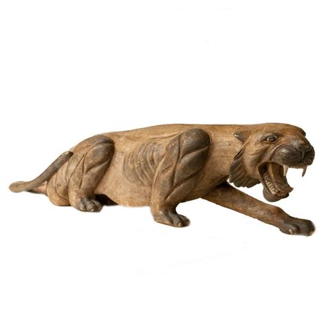 Carved Wood Jaguar For Sale At 1stdibs