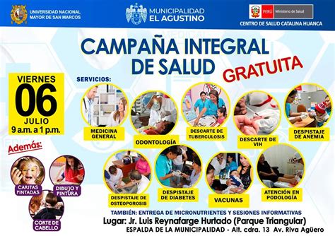 Campa A De Salud Integral Gratuita El Agustino Novedades De Tu