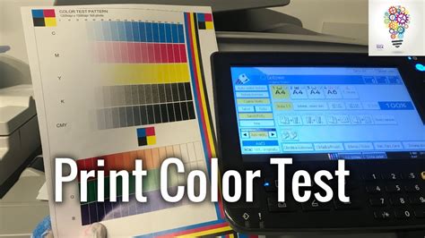 Test Print Copier Ricoh Mpc300 Mpc400 Color Pattern Youtube