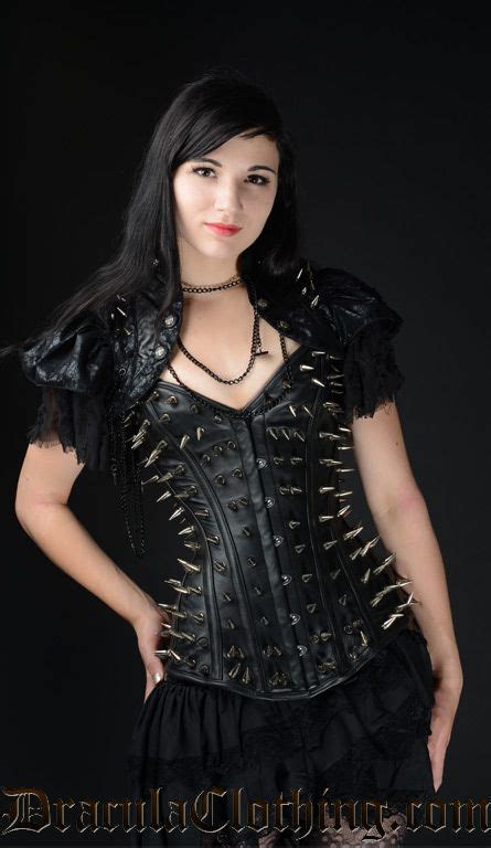 Leather Ultimate Spike Corset Corset Hot Goth Girls Fashion