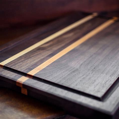 Walnut And Maple Cutting Board With 100 Plant Based Finishes Etsy