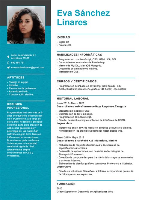 Plantillas Cv Modernos Plantillas De Curriculum Vitae Modernas