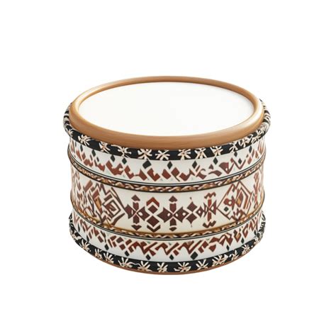 Cylindrical Object With Flat Top Covered In Intricate Ai Generatiive