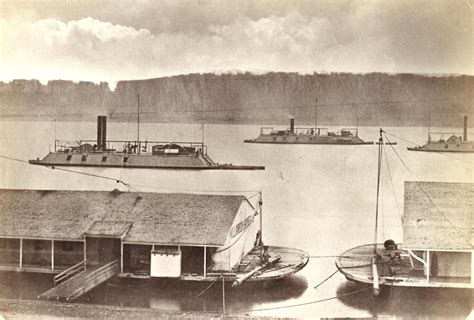 City Class Ironclad Gunboats Off Cairo Illinois In 1863 4864 X