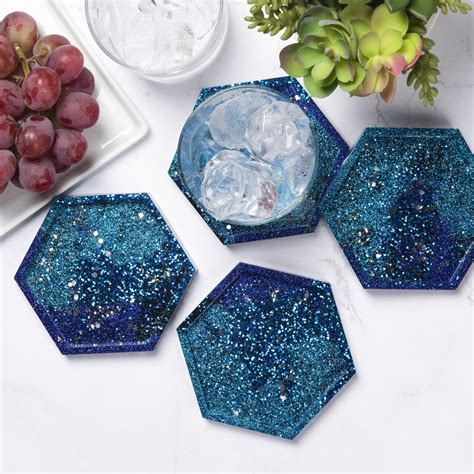 Explore Outer Space With These Galaxy Inspired Mod Podge Resin Coasters