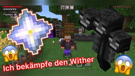 Minecraft eigene Welt Teil 9 2 Ich kämpfe gegen den Wither YouTube