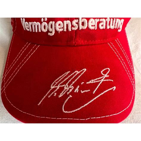 Ferrari F Michael Schumacher Red Cap Deutsche Vermog Gem