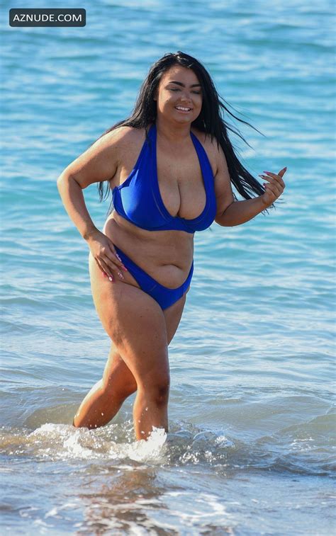 Faith Mullen Sexy In A Blue Bikini While On Holiday In Tenerife AZNude