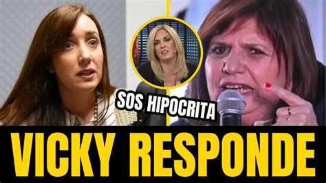 VICKY VILLARRUEL SE HARTO DE PATRICIA BULLRICH Y LE RESPONDIO SUS