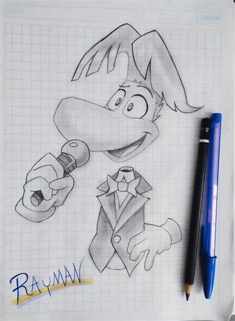 Rayman in Captain Laserhawk drawing | Cute drawings, Rayman legends, Drawings