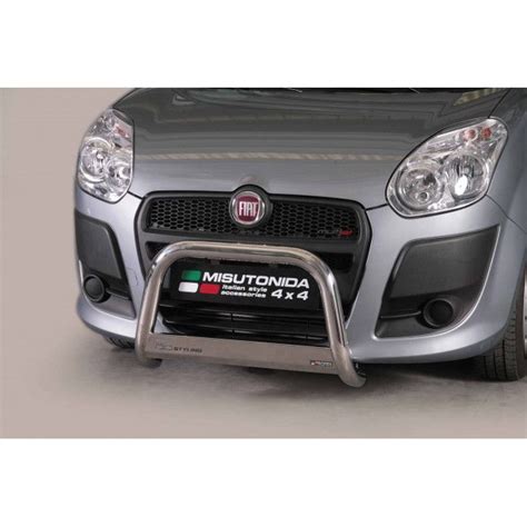 Misutonida Bull Bar Ø63mm inox srebrni za Fiat Doblò 2010 2015 s EU