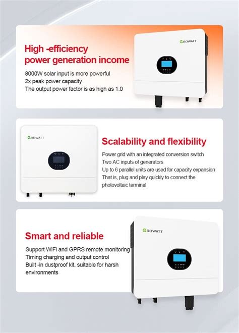 Growatt Inverter Spf Es Plus Single Phase W Off Grid Solar