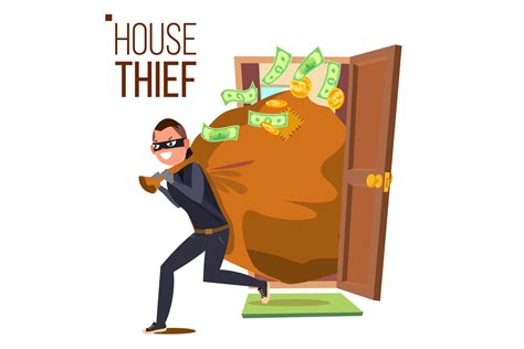 Robbed House Cartoon