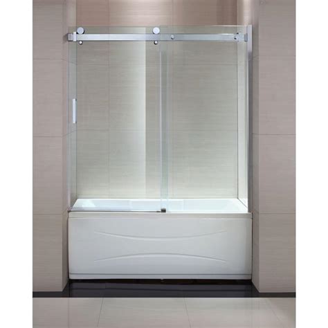 Frameless Shower Doors For Bathtub Builders Villa