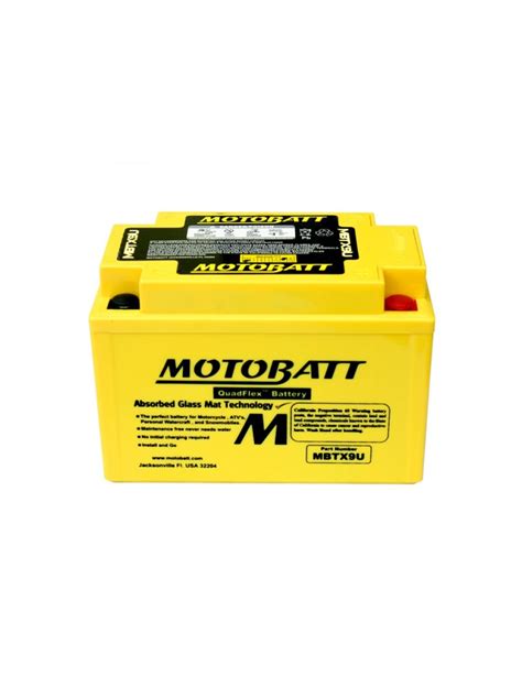 BATTERIE MOTOBATT AGM MBTX9U 12V 10Ah BQ031 Toutlesbatteries Fr