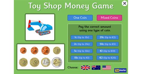 Toy Shop Money Game Eur Topmarks