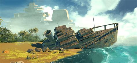 Artstation Shipwreck Island