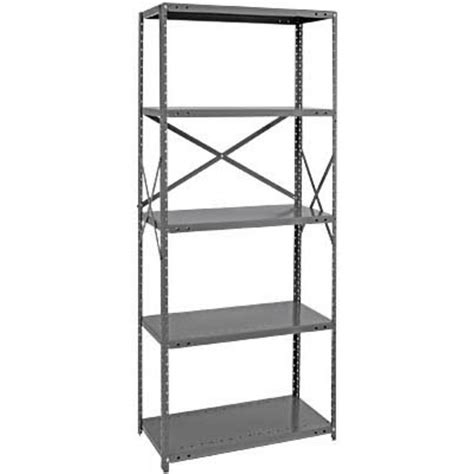 Quantum Heavy Duty 18 Gauge Industrial Steel Shelving — 6 Shelves 36inw X 18ind X 75inh