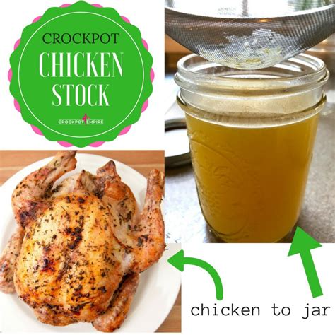 How To Make Homemade Chicken Stock In The Crockpot