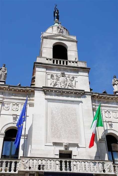 Town Hall Facade In Padua In The Veneto Italy Stock Photo Image Of