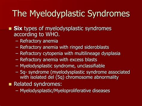 Ppt Myelodysplastic Syndromes Powerpoint Presentation Free Download