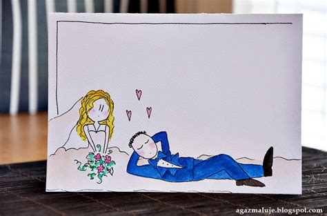 A Handmade Card With A Drawing Of A Man Laying On The Ground Next To A