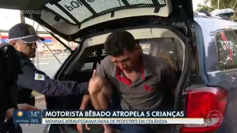 Vídeo Motorista embriagado que atropelou cinco crianças em Ceilândia