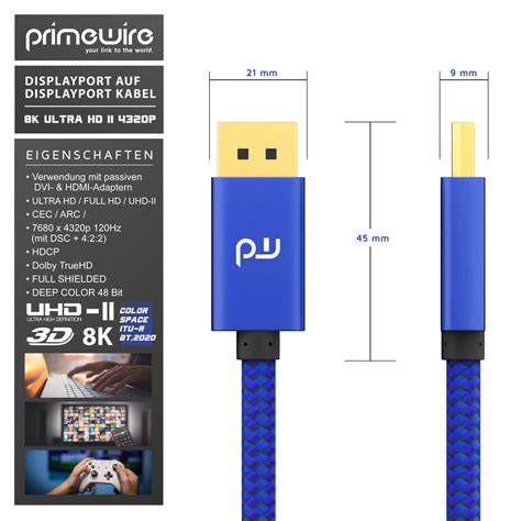 Primewire K Premium Displayport Kabel Kaufland De