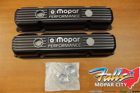 Mopar Performance Cast Aluminum 383 400 440 Big Block Stock Valve Covers Oem Ebay