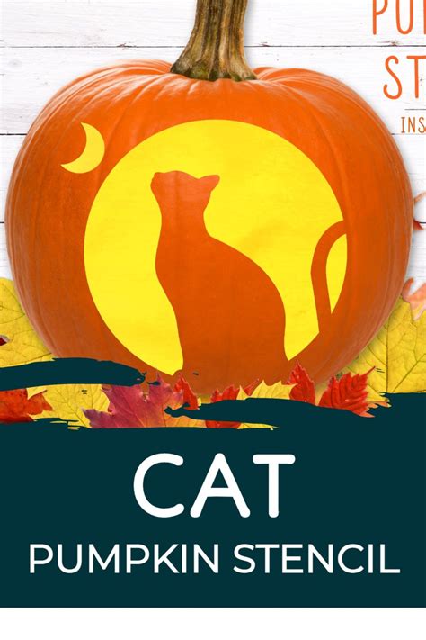 Cute CAT Pumpkin Carving Stencil Fun For All Ages Celebrate This