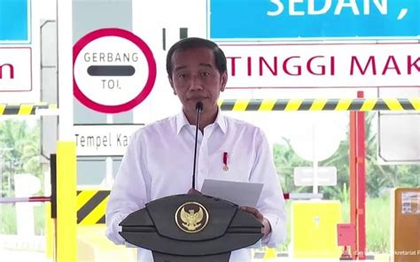 Presiden Jokowi Meresmikan Tol Binjai Langsa Seksi 1