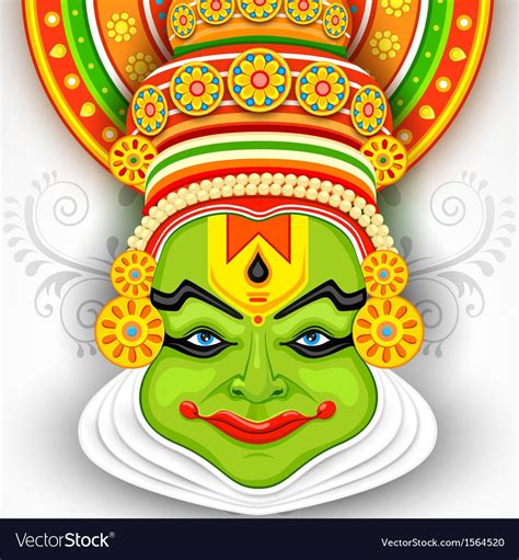 Kathakali Face Drawing Easy Whattodowitholdpaintings