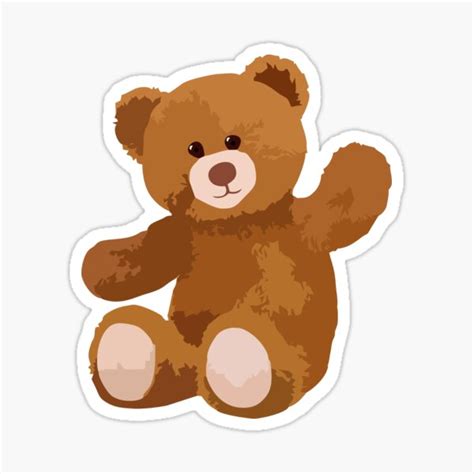 Teddy Bear Sticker Sticker For Sale By Carlarmes Redbubble