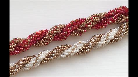 Double Spiral Beaded Rope Youtube