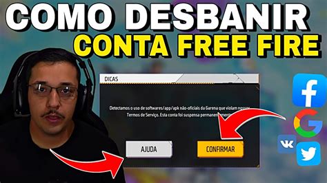 Como Desbanir Conta Do Free Fire Banida Permanente Como Remover O Ban