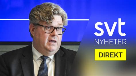 Svt Nyheter Direkt Pressträff Med Gunnar Strömmer Noa Och Säpo Svt