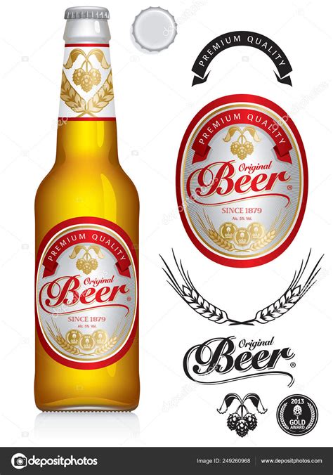 Beer Bottle Neck Label Template / Blank - Christina Kristiansen