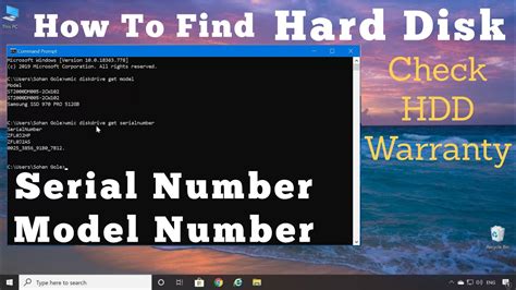 How To Check Hard Disk Serial Number And Model Number In Windows Using Cmd Check Hdd Warranty