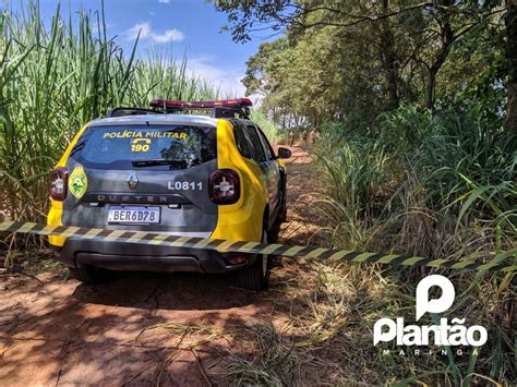 Corpo é encontrado enrolado em cobertor em estrada rural de Maringá