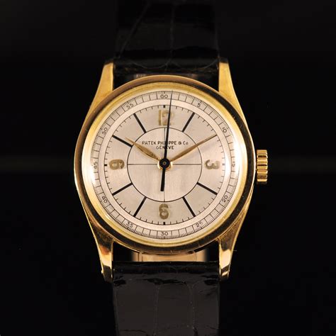 Patek Philippe Calatrava Ref 96 Cadran Secteur En Or Jaune Vers 1939