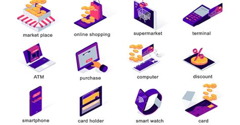 Types of payment - Isometric Icons, Video Templates - Envato Elements