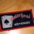 Motörhead Ace of Spades Pink Logo woven patch TShirtSlayer TShirt and