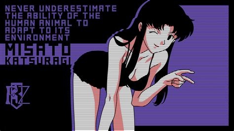 Wallpaper Neon Genesis Evangelion Katsuragi Misato Anime Nightie