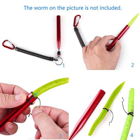 Wacky Worm Rig Tool And Pcs O Rings For Senko Stick