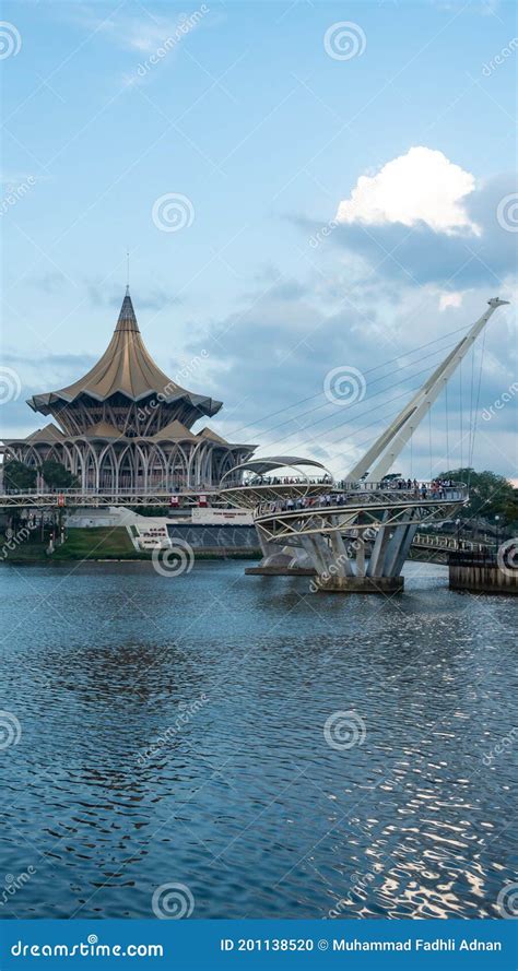 The Sarawak Legislative Building Or Dewan Undangan Negeri Sarawak At